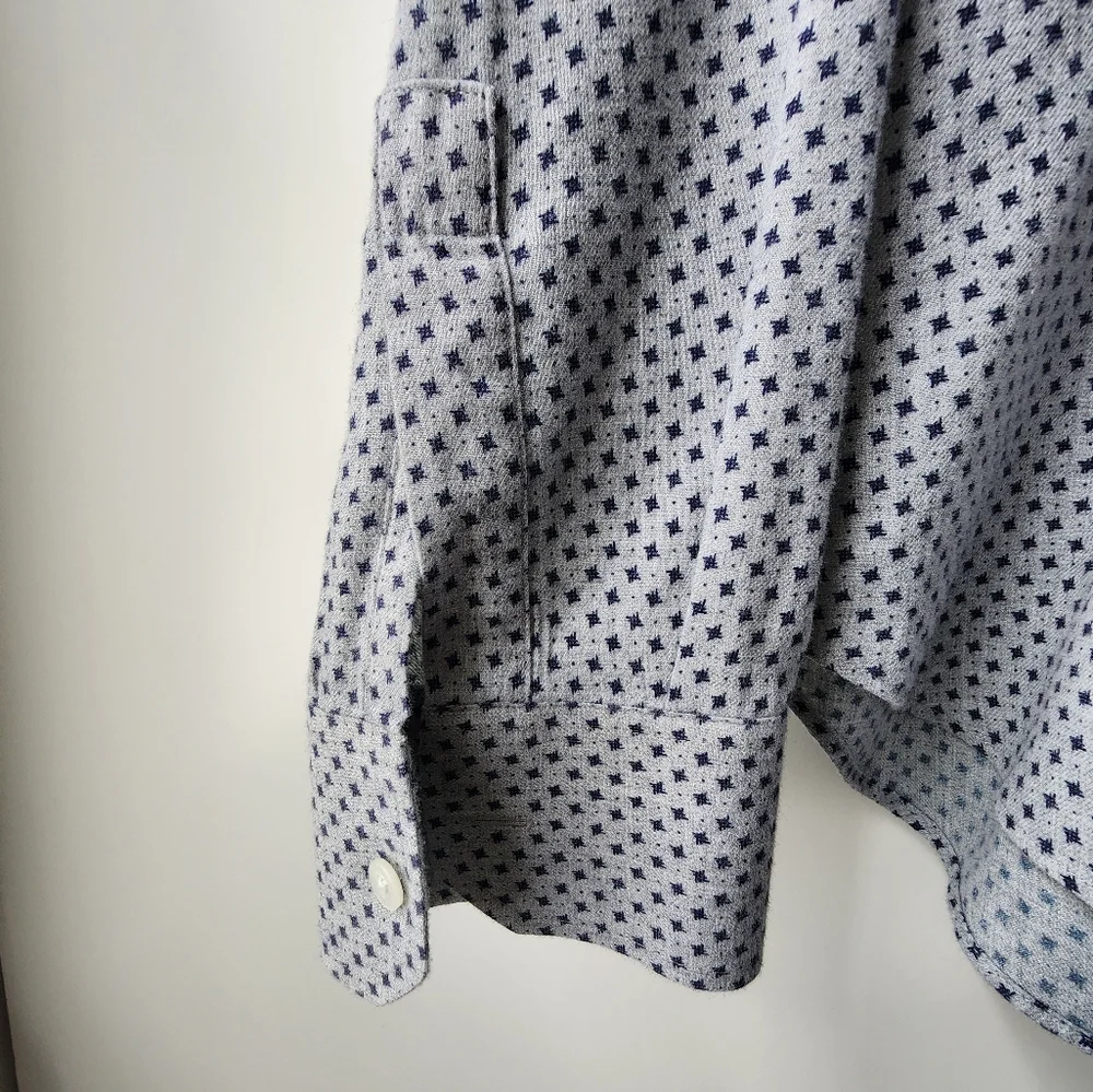 BONOBOS Men's shirt Navy Dot SZ M - Picture 2 of 7